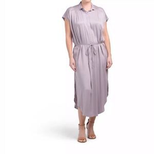Young, Fabulous and Broke Midi Shirt Dress Sz S